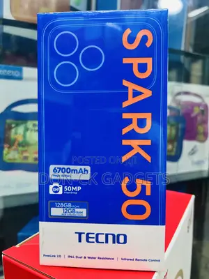 New Tecno Spark 50 128 GB Blue