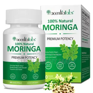 100% Moringa Capsules – Premium Potency – 60 Capsules