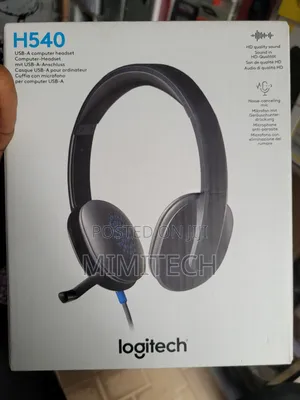 Logitech H540 USB Headset - HD Sound + Noise Canceling Mic