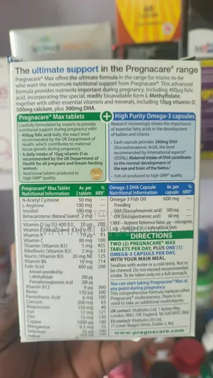 Vitabiotics Pregnacare Max Pregnancy Supplement