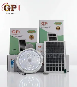 GP Visionary 200W Solar Ceiling Light (Model: VGP-200W-SCL)