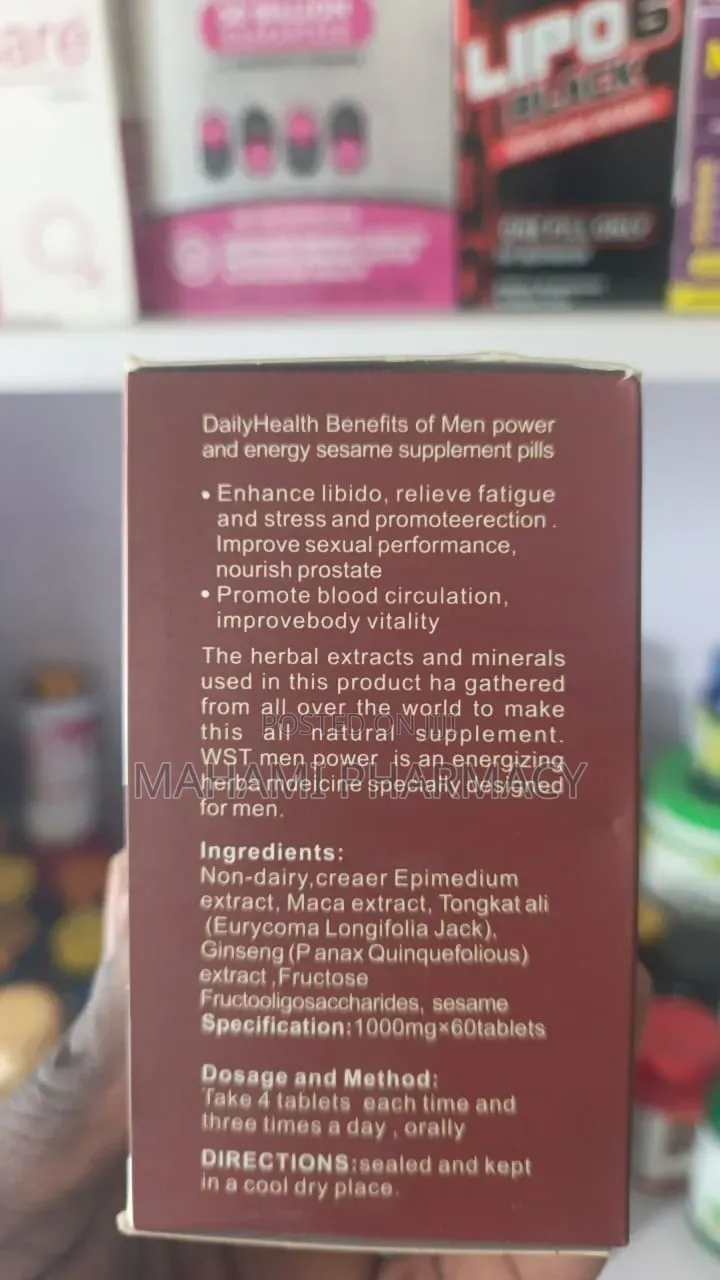 Winstown Men Power Energy Tablets – 60 Tablets