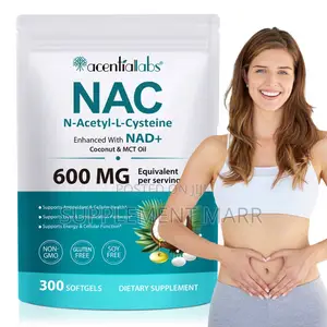 NAC N-Acetyl-L-Cysteine Enhanced With NAD+ Coconut & MCT Oil 600 MG