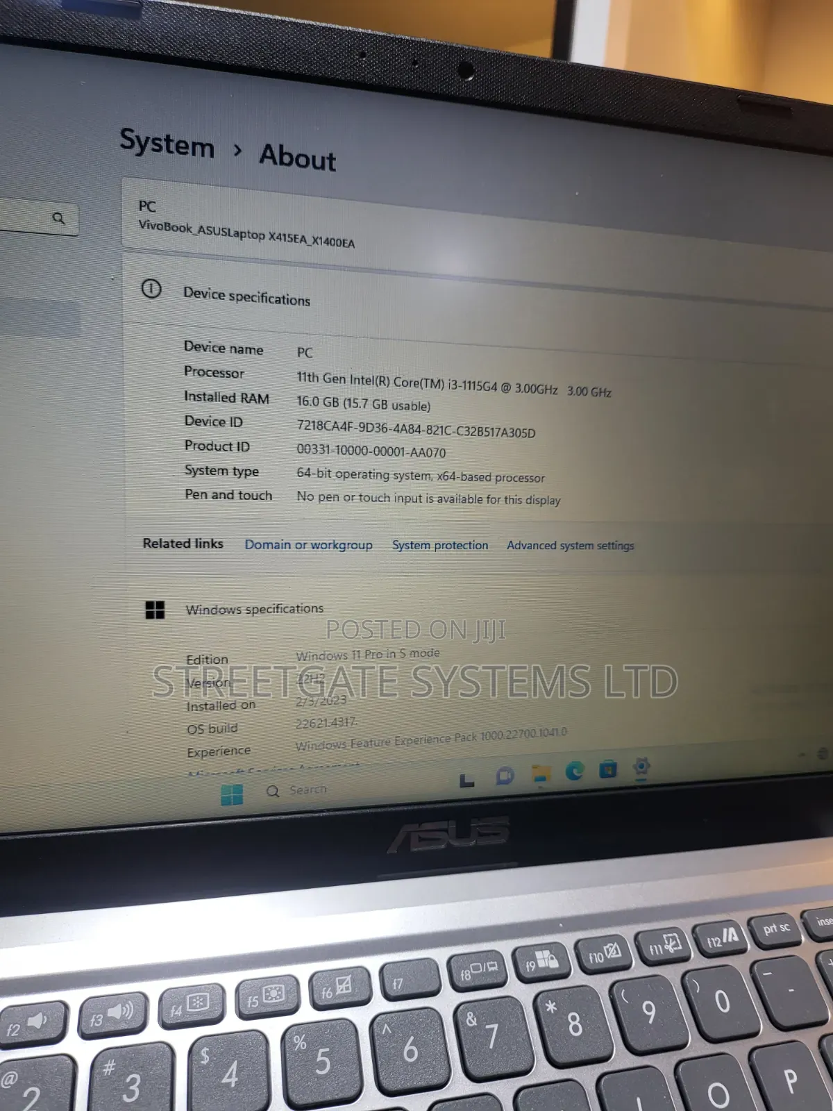 Laptop Asus Vivobook 14 16GB Intel Core i3 SSD 128GB