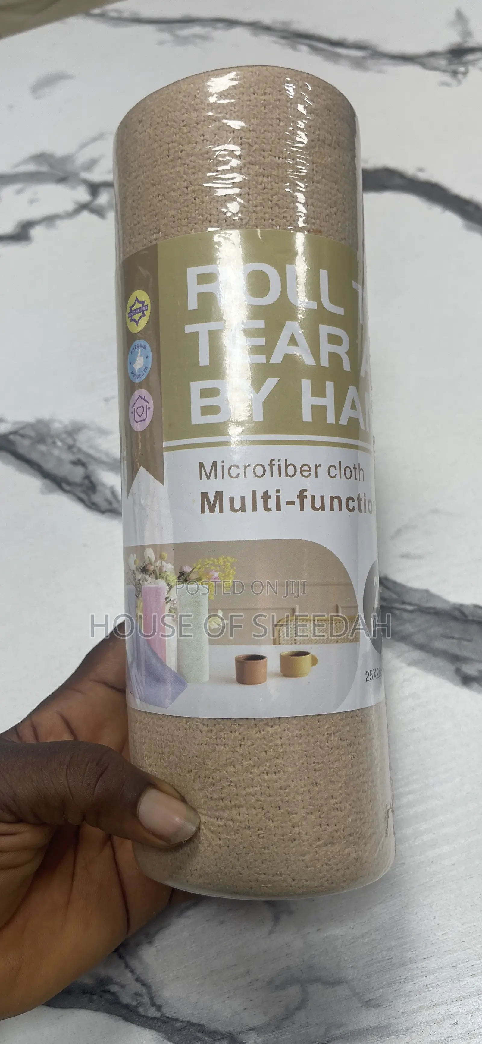 20 PCS Reusable Microfiber Tear Towel Roll