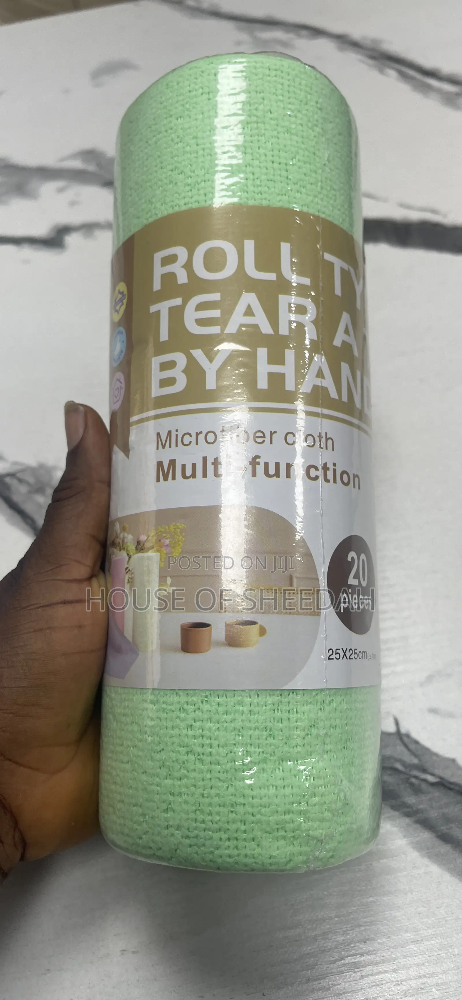 20 PCS Reusable Microfiber Tear Towel Roll