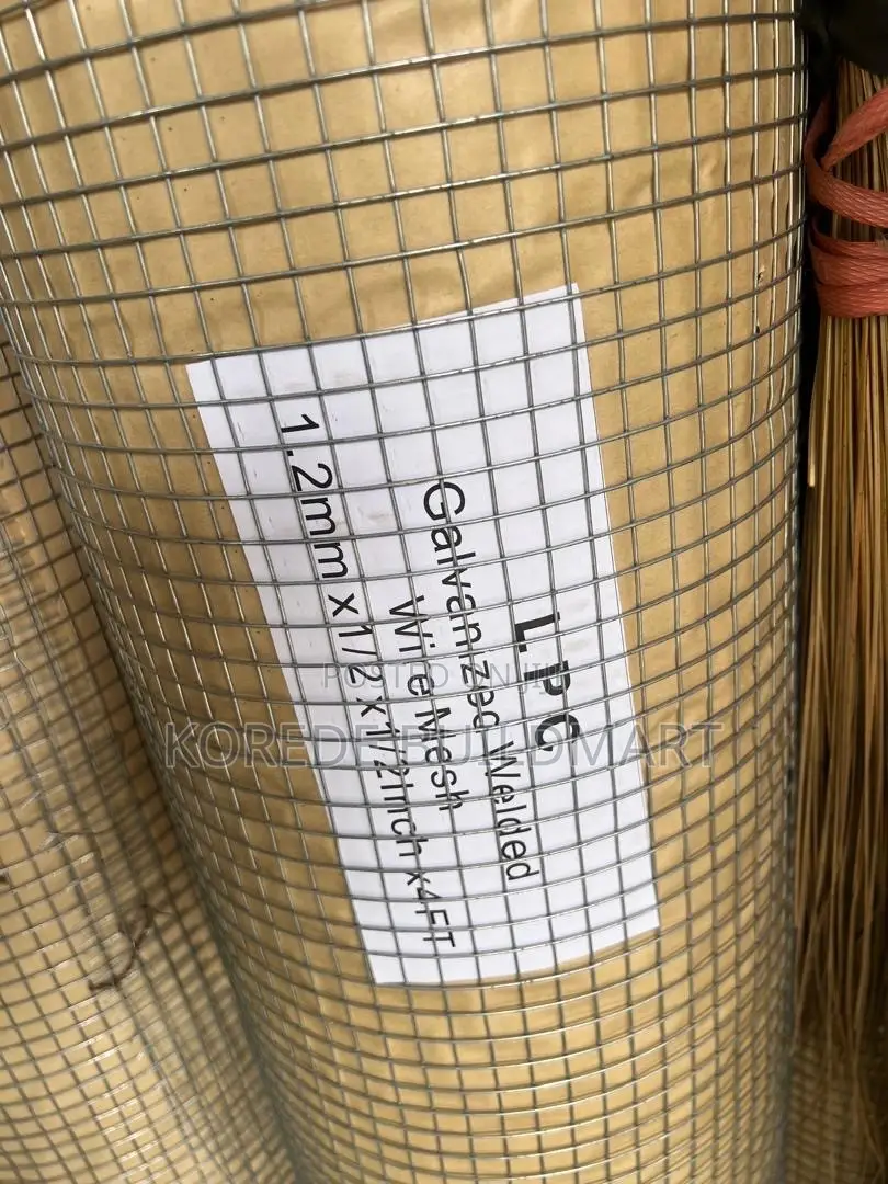 1.2mm X 1/2 X1/2 Inch Galvanized Welded Wire Mesh