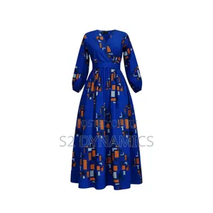 Blue Wrap Dress