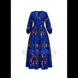 Blue Wrap Dress