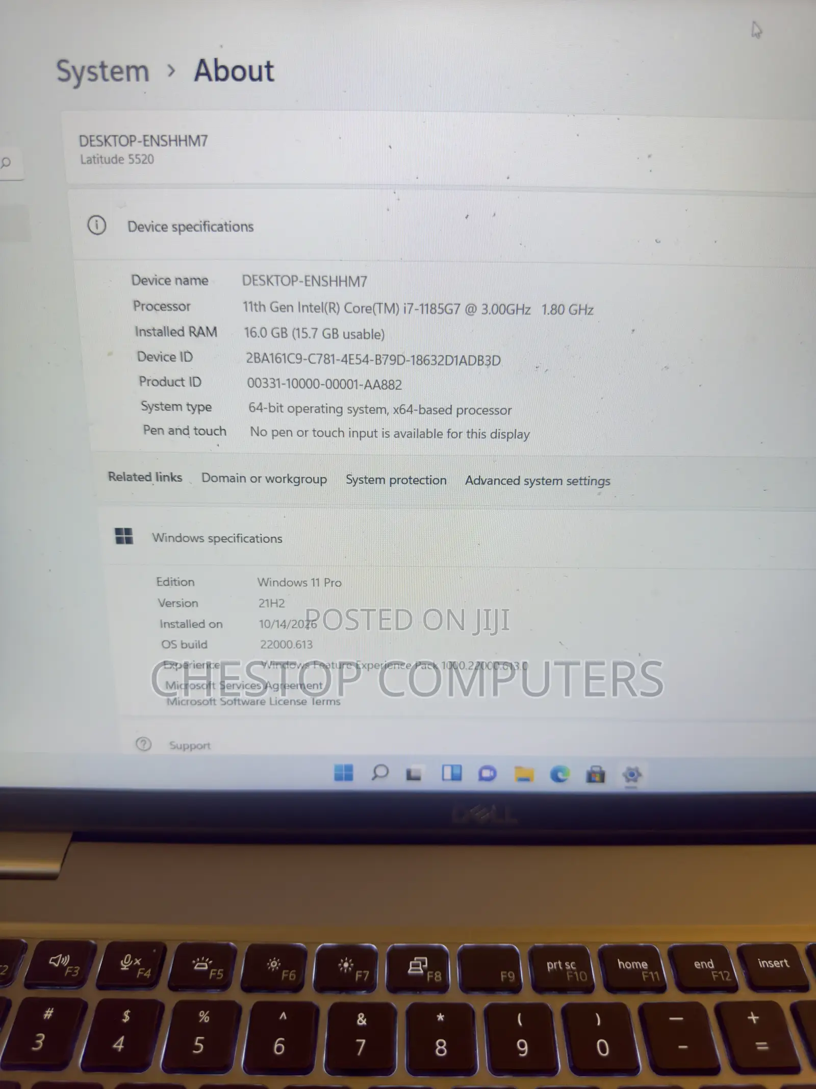 Laptop Dell Latitude 5520 16GB Intel Core i7 SSD 512GB