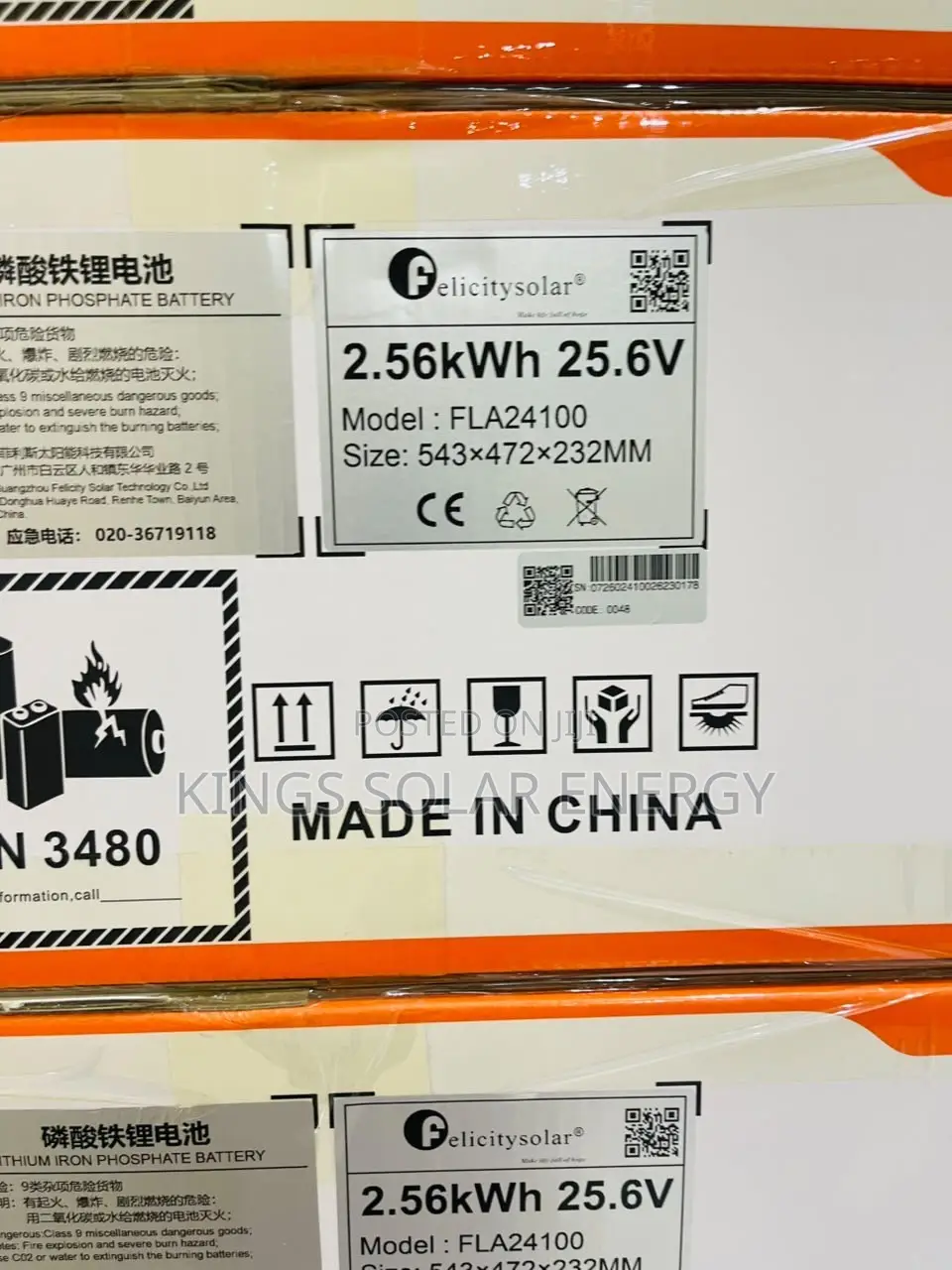 2.5khw 12v Lithium Felicity Lithium Battery Available