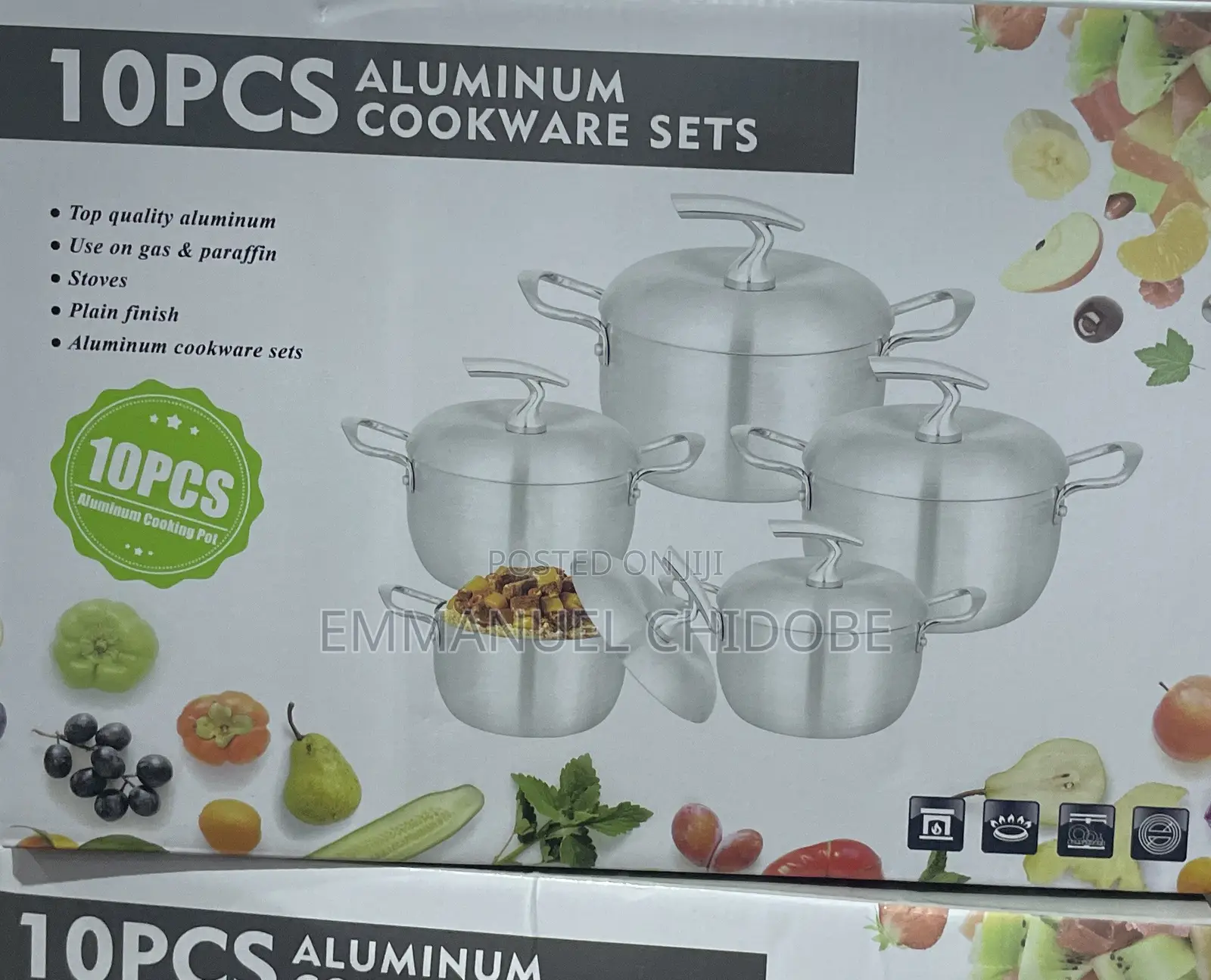 10pcs Stainless Pot