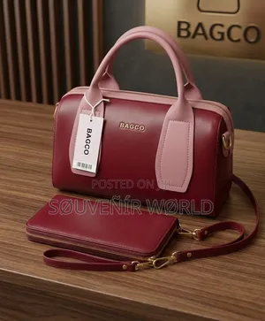 Luxury Handbag With Heart-Shaped Charm
