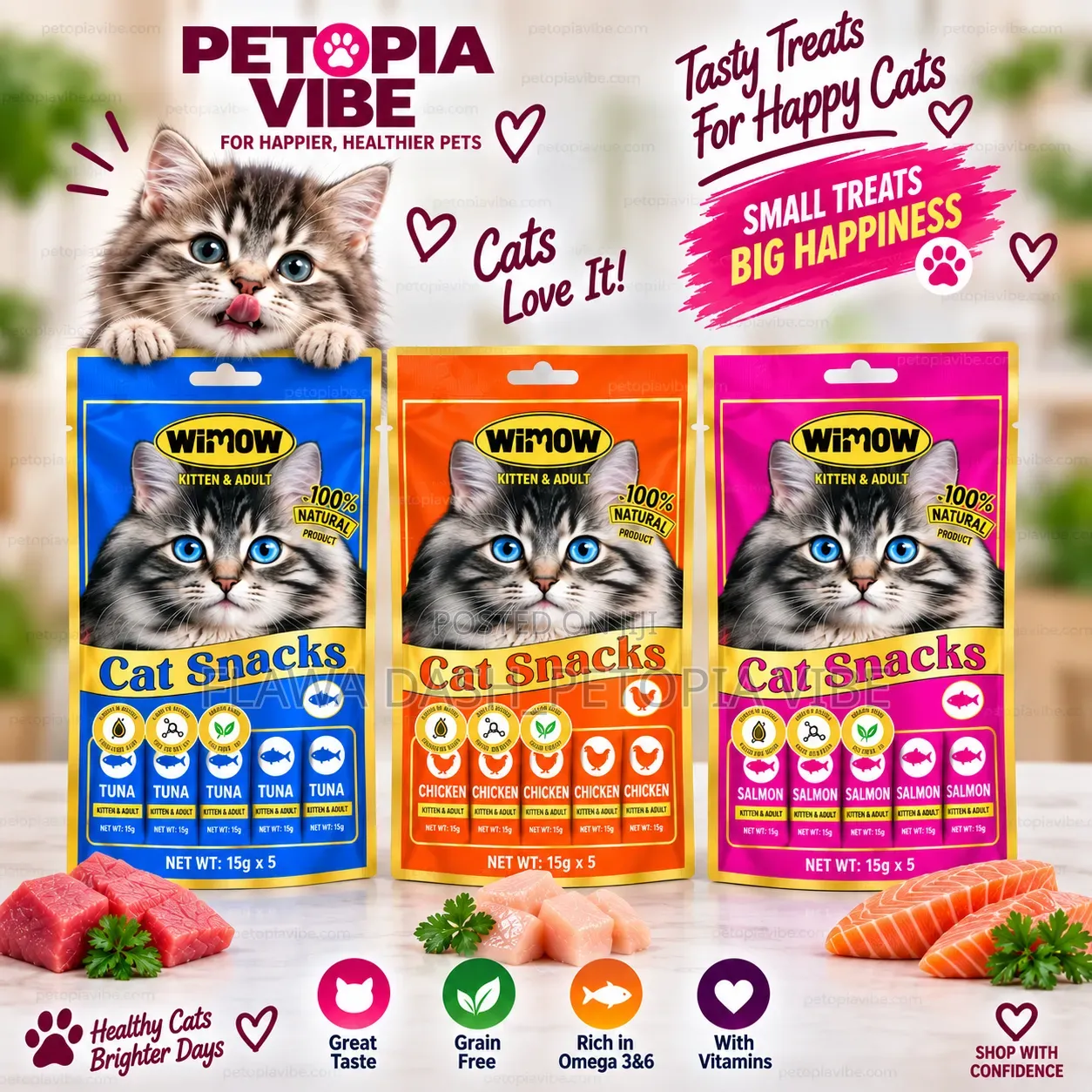 Wimow Cat Snacks Creamy Treats