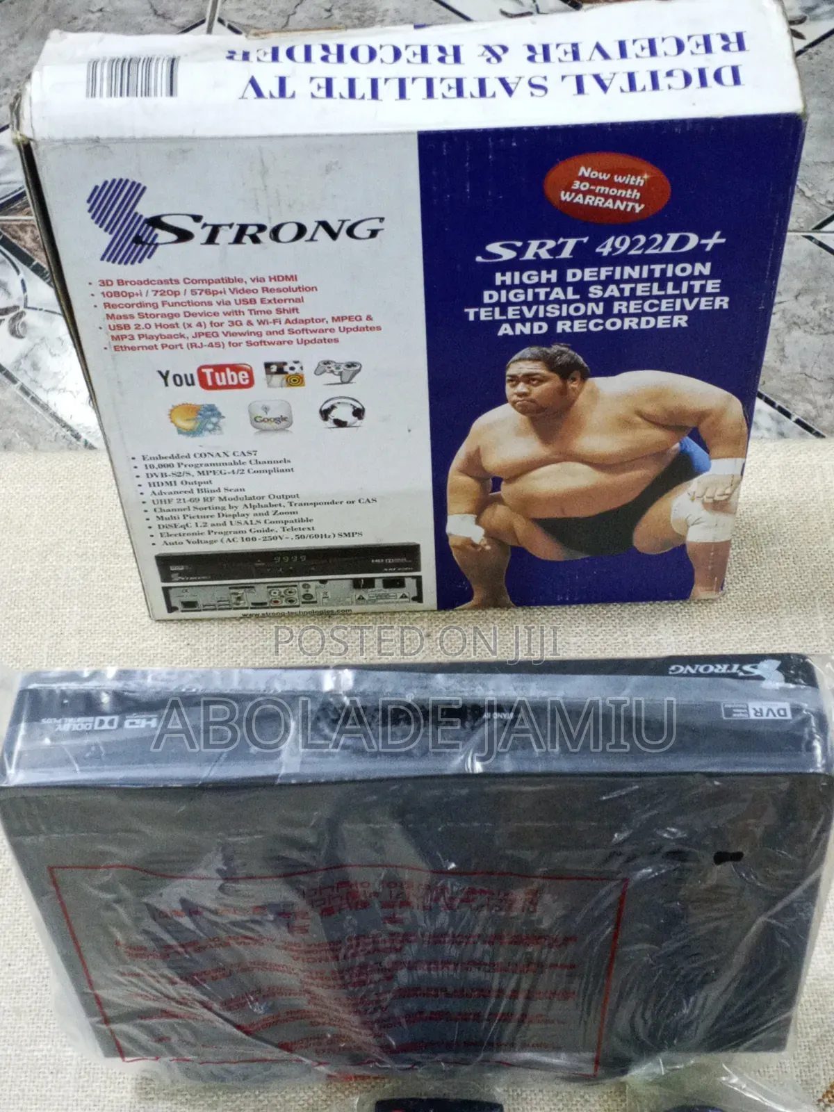 STRONG SRT 4922D+ HD Digital Satellite Television Receiver & Recorder
