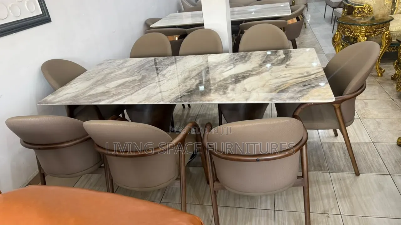 Executive Marble Top Dining Set by 6Seaters