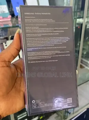 New Samsung Galaxy Note 20 256 GB Black