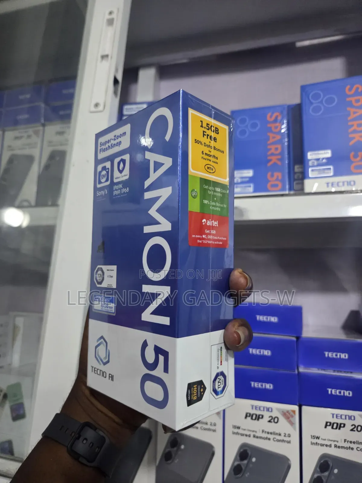 New Tecno Camon 50 256 GB Blue