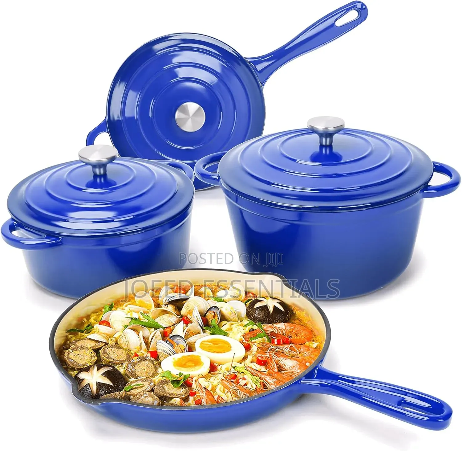 Premium 4PC Cast Iron Cookware Set