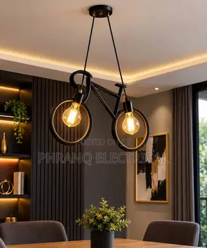 Retro Industrial Pendant Lights Bicycle Hanging Lamps