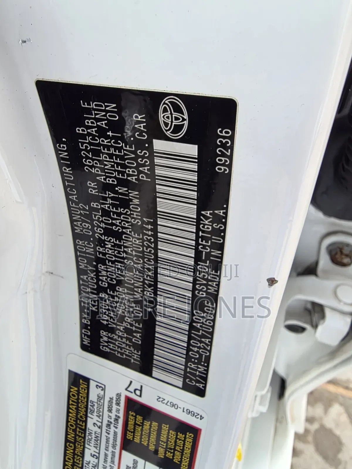Toyota Camry 2013 White