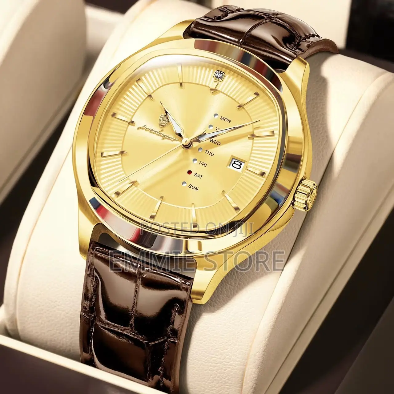 Pledagar Leather Wrist Watch
