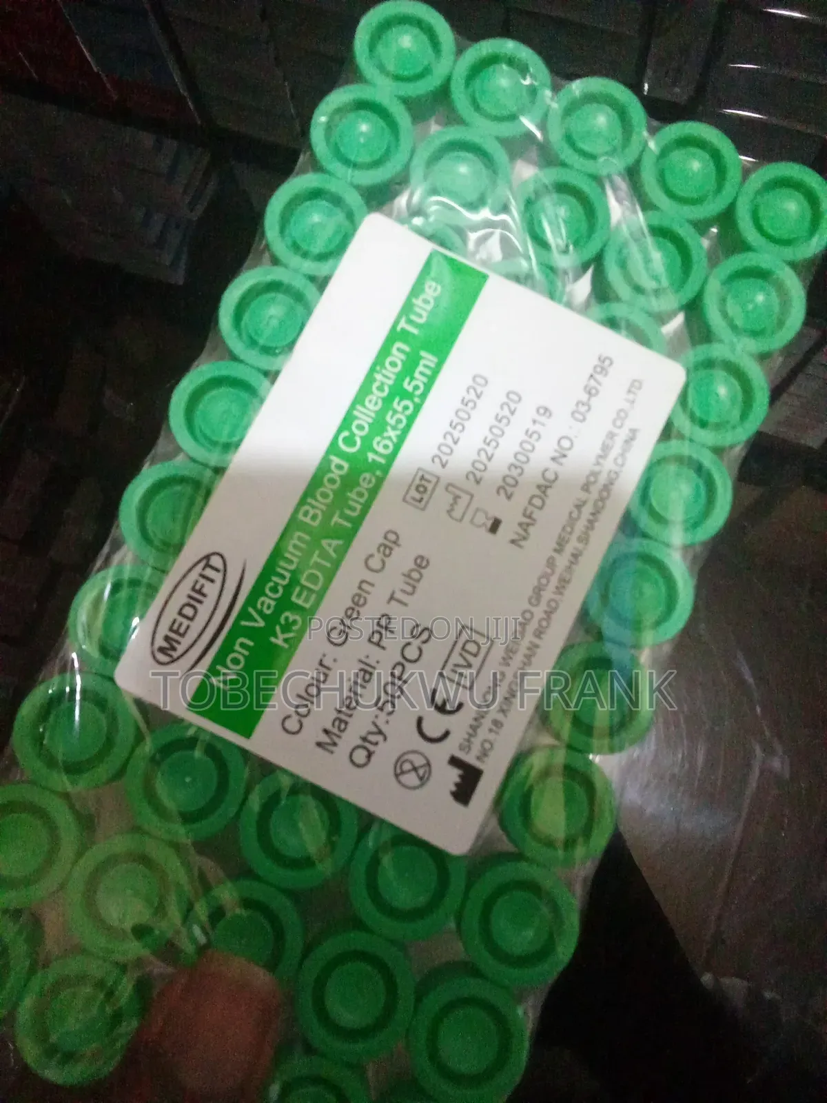 Blood Collection Tubes – Plain, Lithium Heparin & K3 EDTA