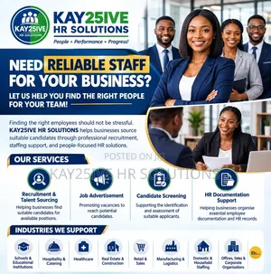 Need Reliable Staff Urgently in Abuja? Contact Khrsolutions Today!!