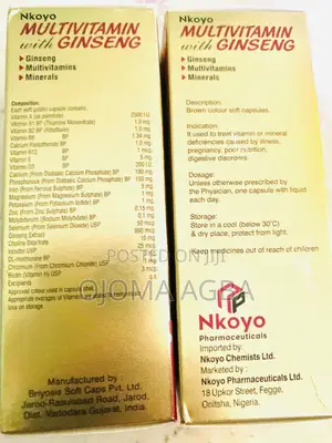 Multivitamins With Ginseng Strictly on Wholesale (MOQ 10 Packs)