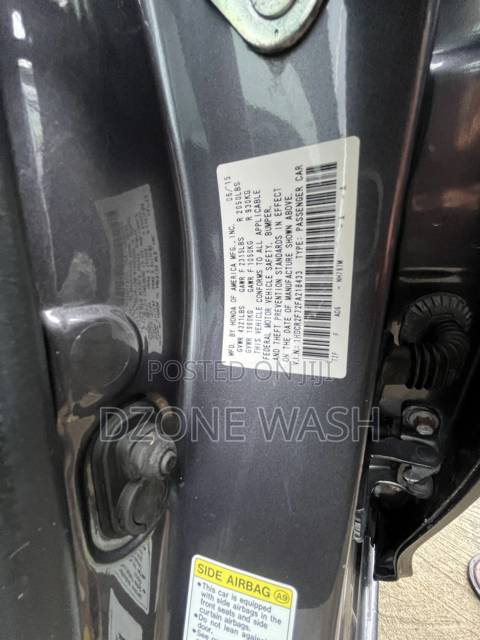 Honda Accord 2015 Silver
