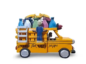 No Food for Lazy Man" Market Truck