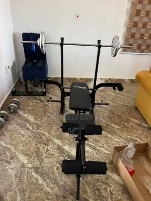 Weight Bench and 50kg Dumbbell