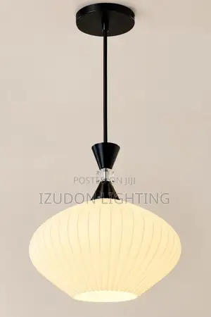 Exotic Modern Ribbed Glass Pendant Ceiling Light