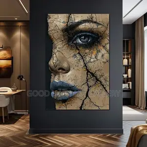 Abstract Face Wall Art