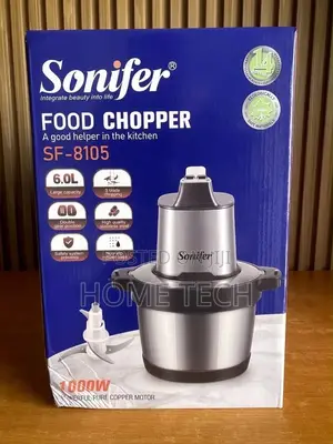 Sonifer SF-8105 6L Electric Food Processor and Pounded Yam Maker 1000W