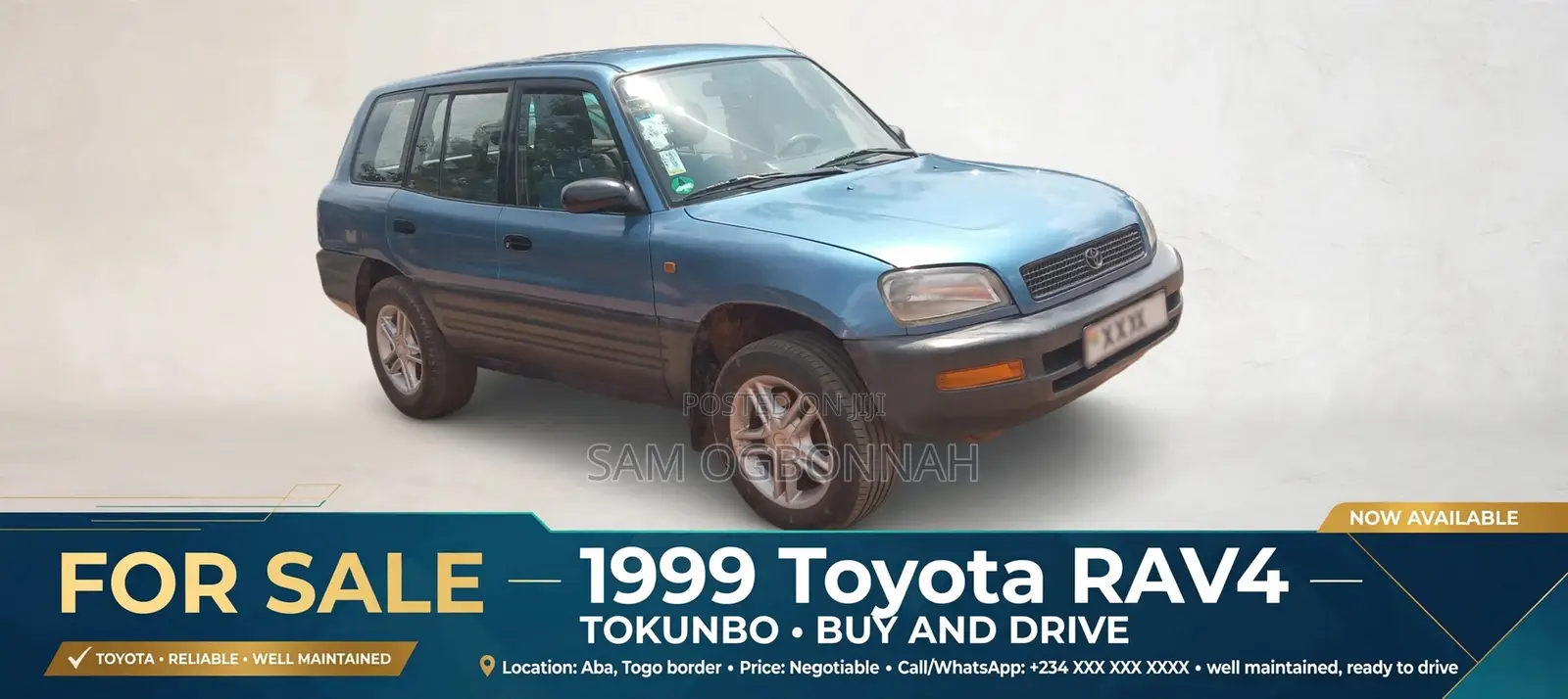 Toyota RAV4 Cabriolet 1998 Blue