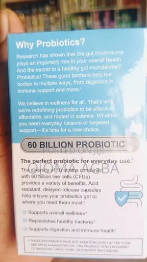 60 Billion Probiotic for Clearer Gut