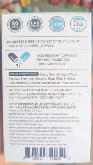60 Billion Probiotic for Clearer Gut
