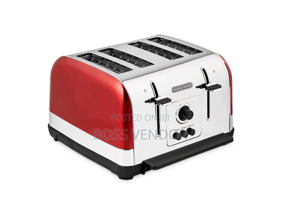 Morphy Richards Venture 4-Slice Red Metallic Toaster