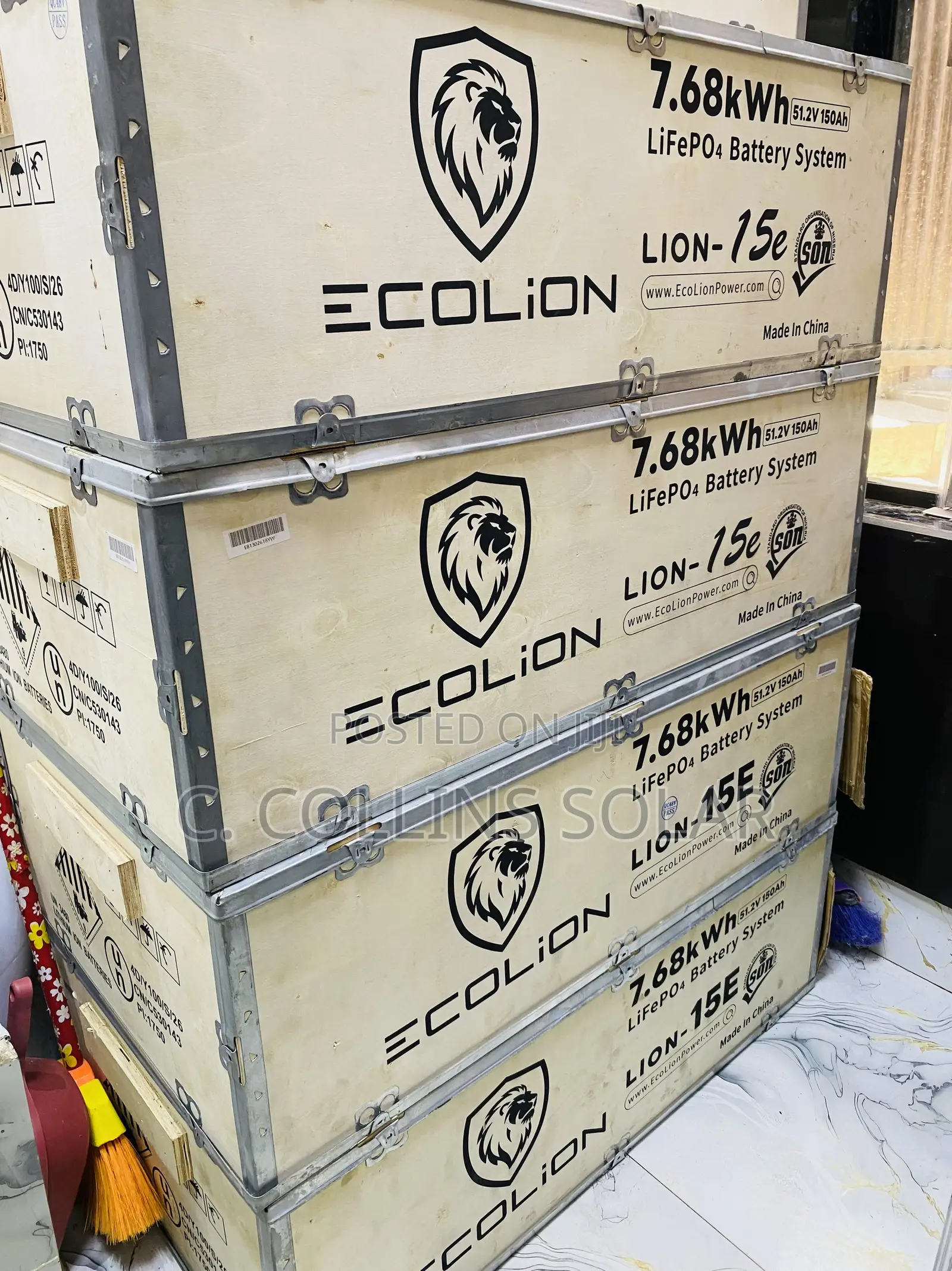 7.68kwh Ecolion Lithium Battery