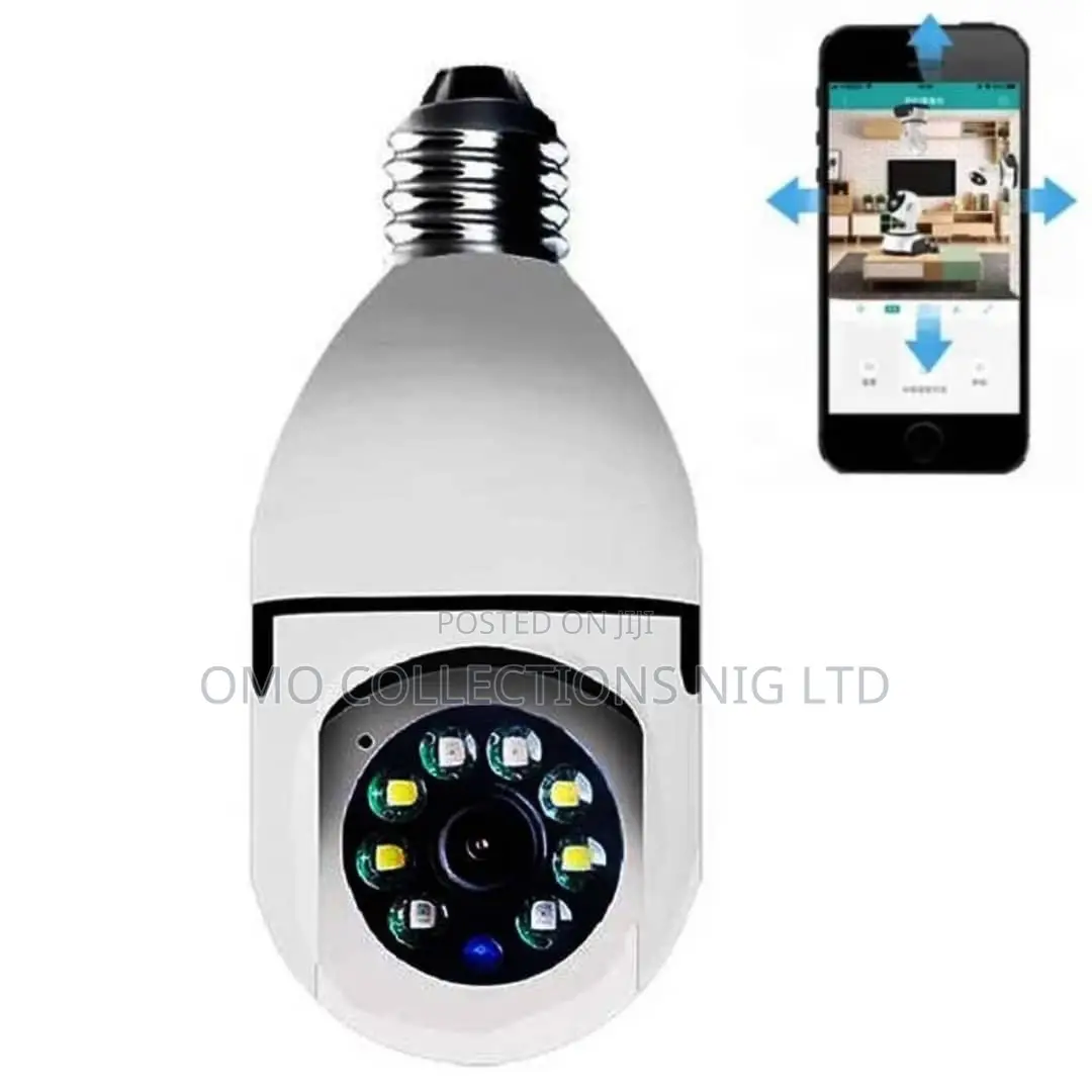 WiFi Bulb Security Camera With HD Video, Night Vision