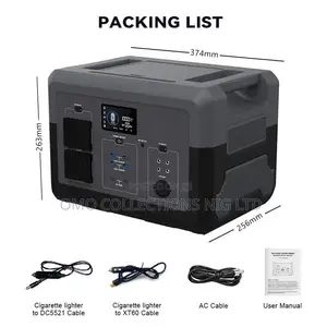 2400W Portable Battery Pack for Home Backup and Outdoor Use