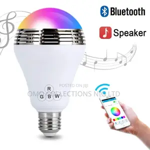 Bluetooth Music Speaker Bulb With LED Light and Wireless Audio