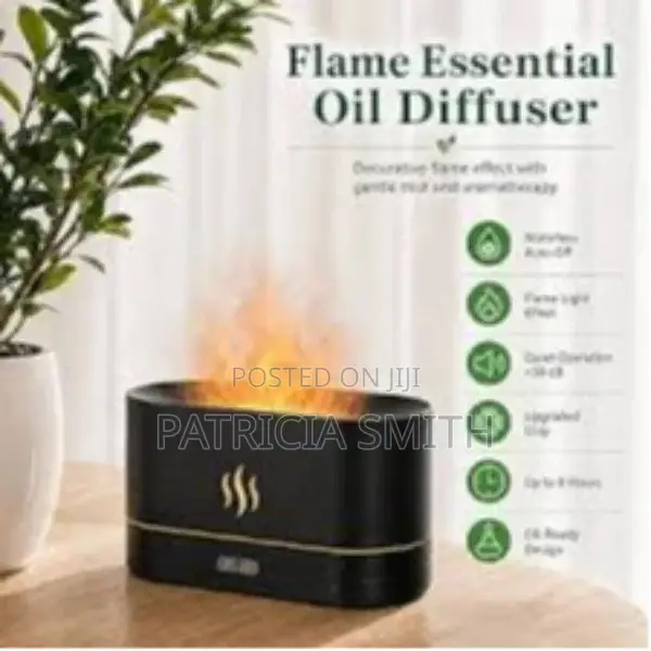 Cozy Flame LED Flame Humidifier and Diffuser