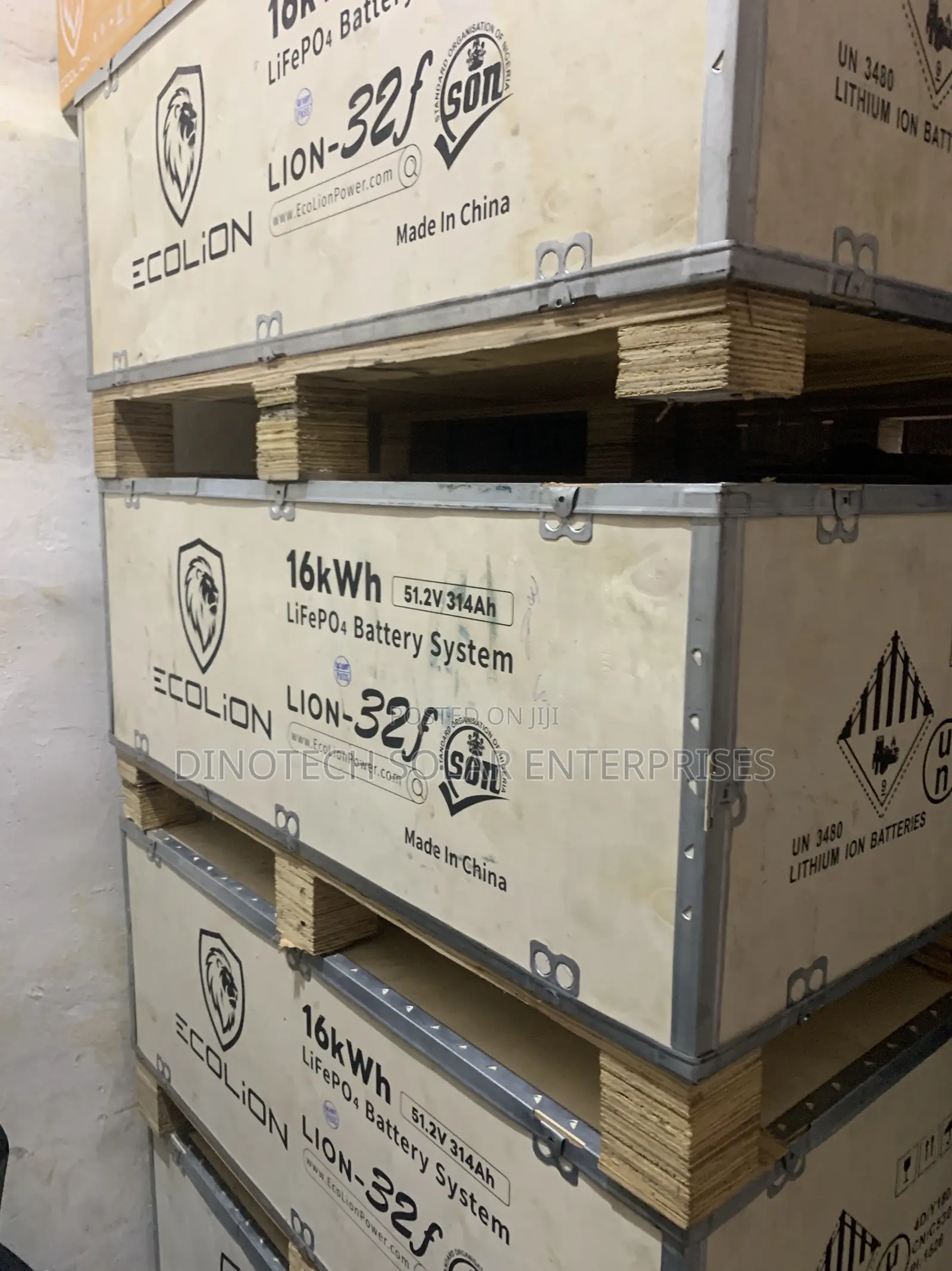 ECOLION Solar Lithium Battery 16.5kwh 51.2v