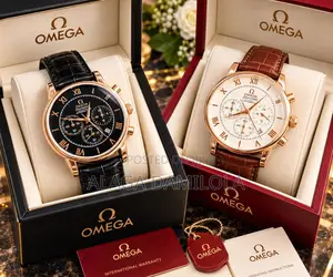 Omega Leather Wrist Watch