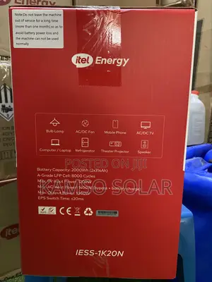 Itel 2kwh 1000W Solar Power Tank