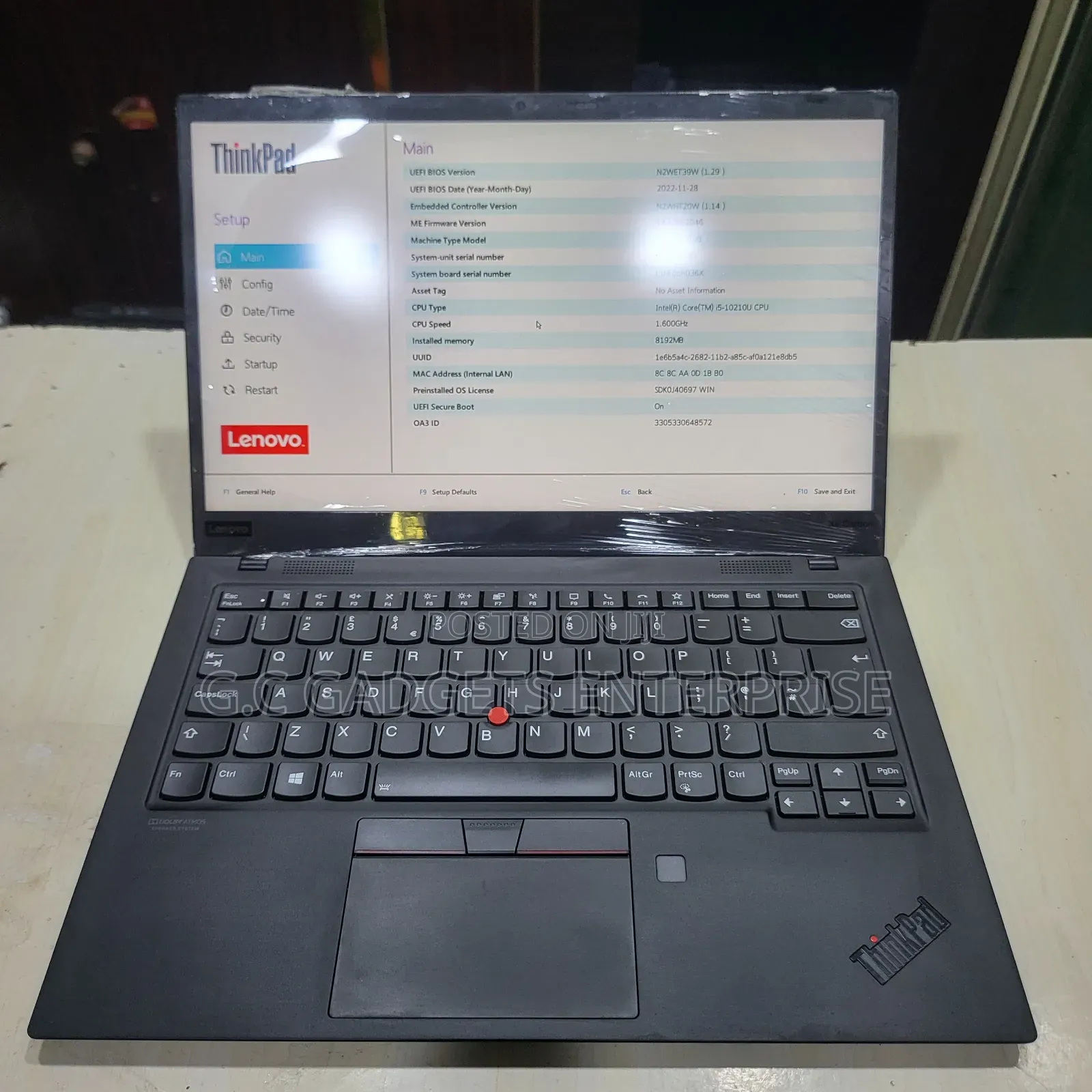 Laptop Lenovo ThinkPad X1 Carbon 8GB Intel Core i5 SSD 256GB