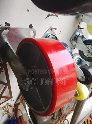 Heavy Duty Red Polyurethane Caster Wheel (Cast Iron Core)
