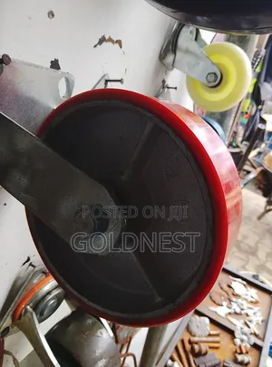 Heavy Duty Red Polyurethane Caster Wheel (Cast Iron Core)